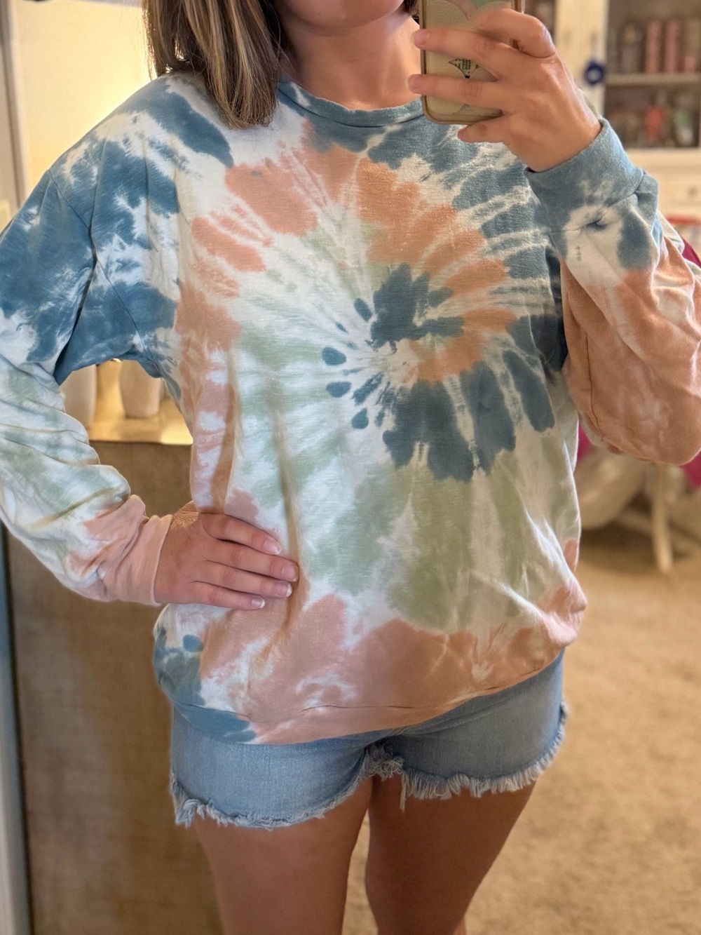 Shop Talulah Cloud Burst Tie Dye Pullover